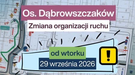 OSIEDLE DĄBROWSZCZAKÓW <br />ETAP 2 - Zmiana organizacji ruchu