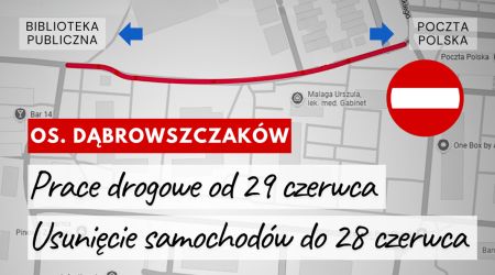 OSIEDLE DĄBROWSZCZAKÓW <br />Droga wyłączona z ruchu kołowego