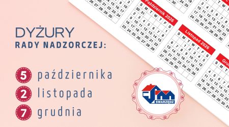 RADA NADZORCZA <br />Harmonogram dyżurów